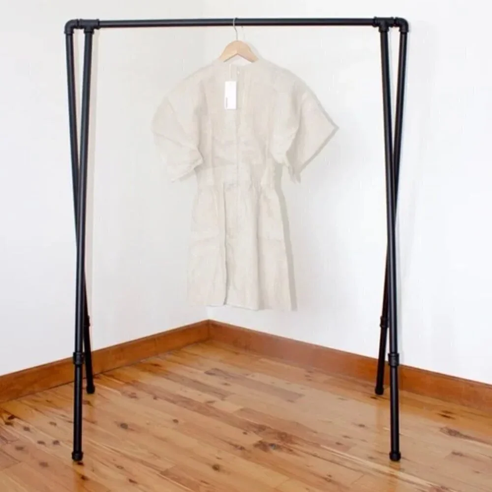 NWT Reformation Ty Kimono Linen Abalone Shell Button Cream Mini Dress Size 2